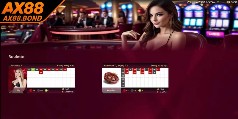 Roulette mang lại cảm giác hồi hộp nhờ bánh quay cùng quả bóng lăn kịch tính