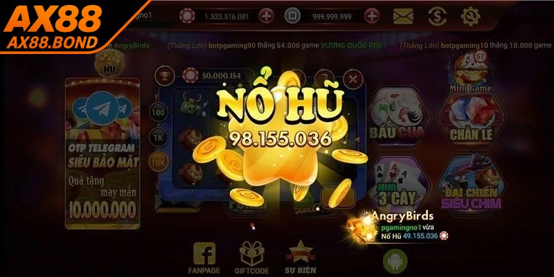 Ưu điểm nổi bật của game nổ hũ rút tiền mặt được nhấn mạnh