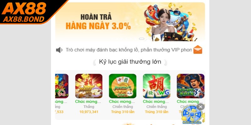 Ưu đãi hoàn trả giúp thành viên lấy lại 1 phần cược thua rất hấp dẫn