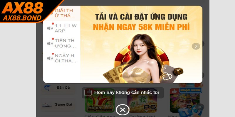 App AX88 là phiên bản di động tiện lợi, tối ưu cho người chơi